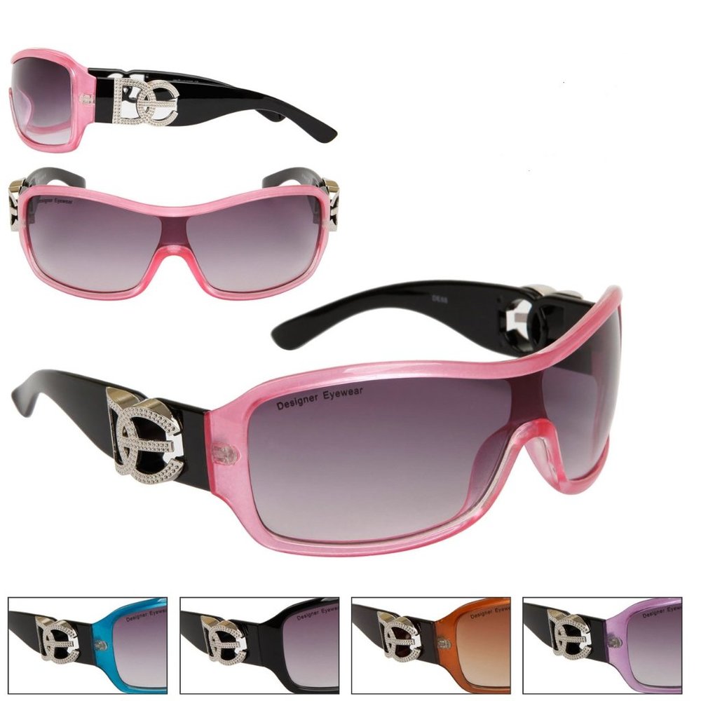 Womens Designer Eyewear Fashion Wrap Sunglasses